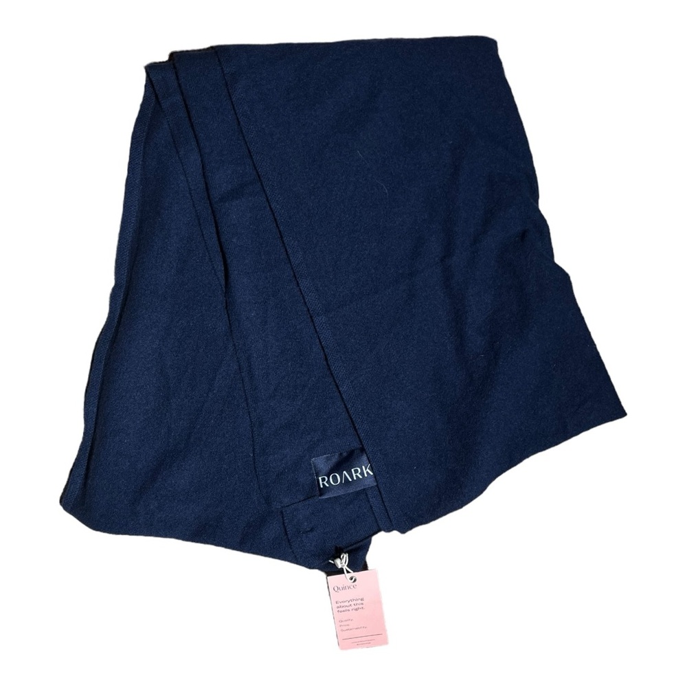 100% Cashmere Quince Navy Wrap